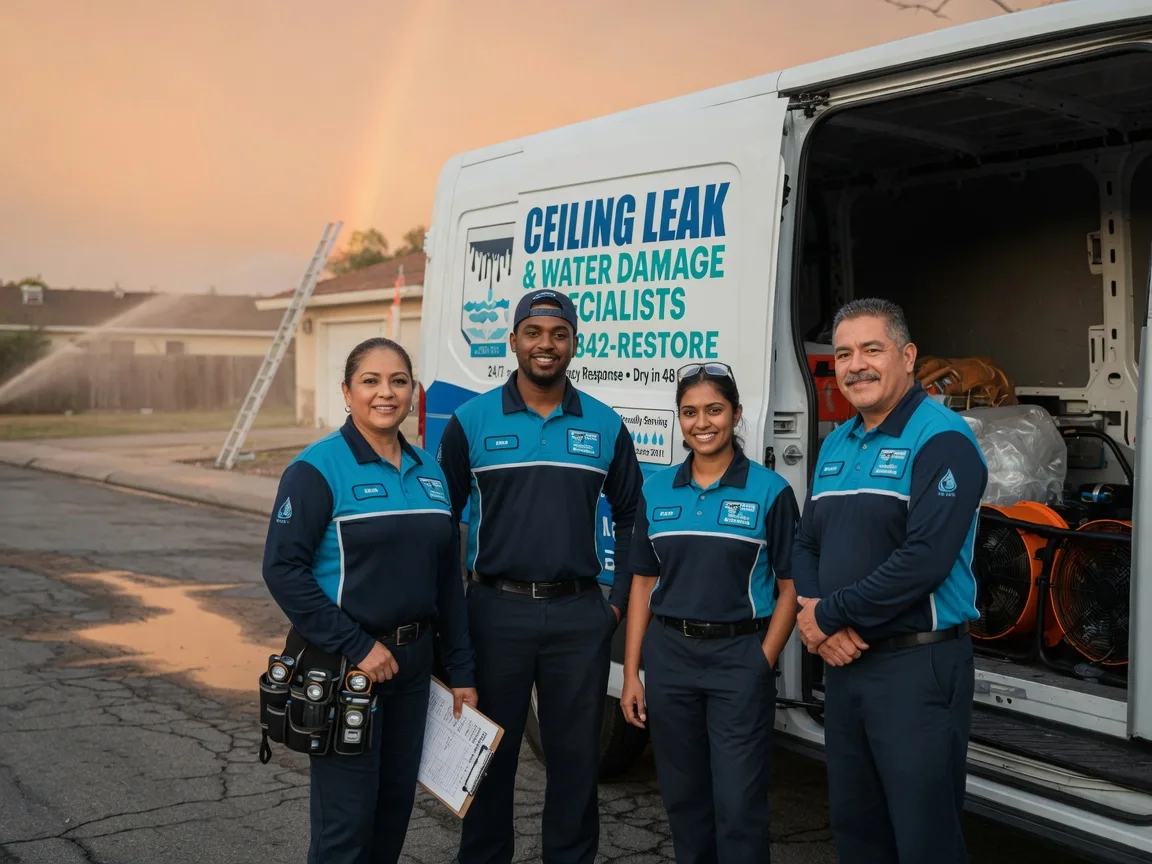 Ceiling Leak Cleanup company in Broadbent, OR
